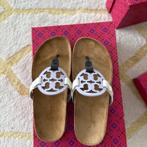 NIB Tory Burch Miller Cloud spring lavender perfect black ivory $198 - Picture 2 of 4